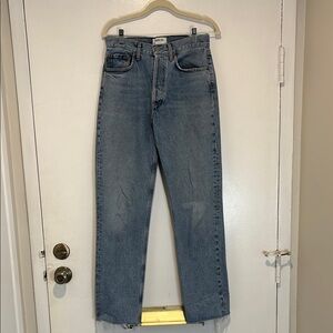 Agolde Lana Mid Rise Straight Jeans